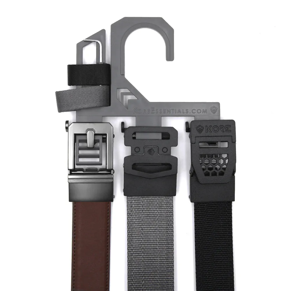 X2 BUCKLE | BROWN LEATHER GUN BELT