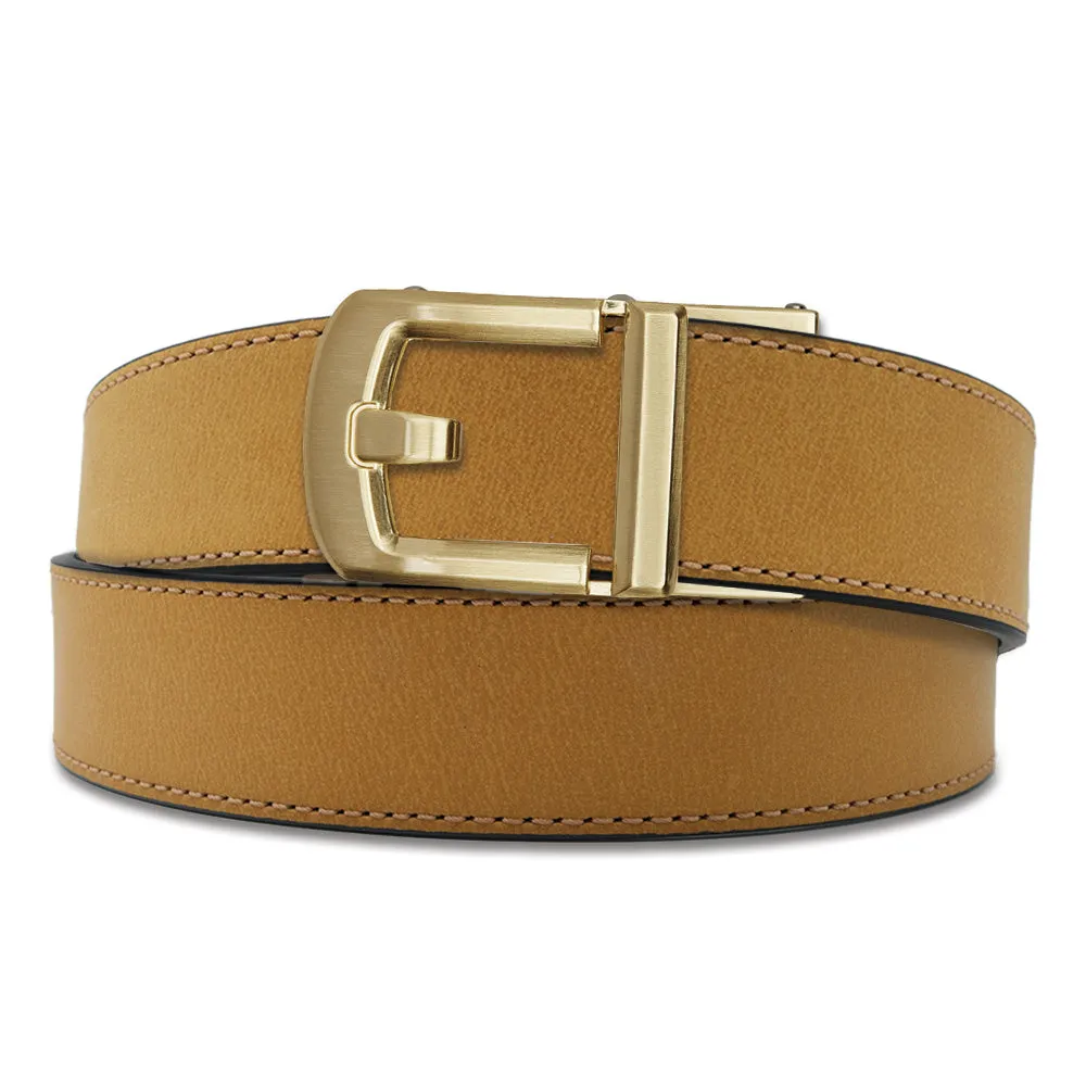 X8 BRASS BUCKLE | BUFFALO LEATHER GUN BELT 1.5"