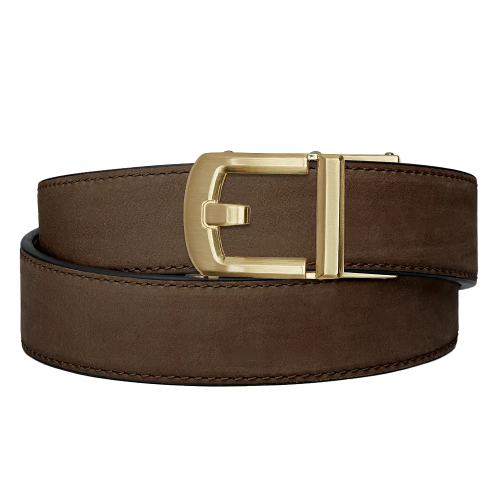 X8 BRASS BUCKLE | BUFFALO LEATHER GUN BELT 1.5"